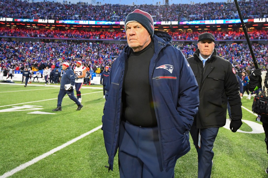 Bill Belichick at December 2023 NFL game