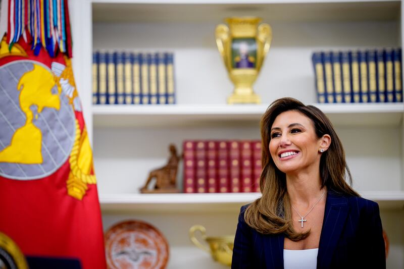 White House Presidential Counselor Alina Habba is sworn in as the interim U.S. Attorney for New Jersey.