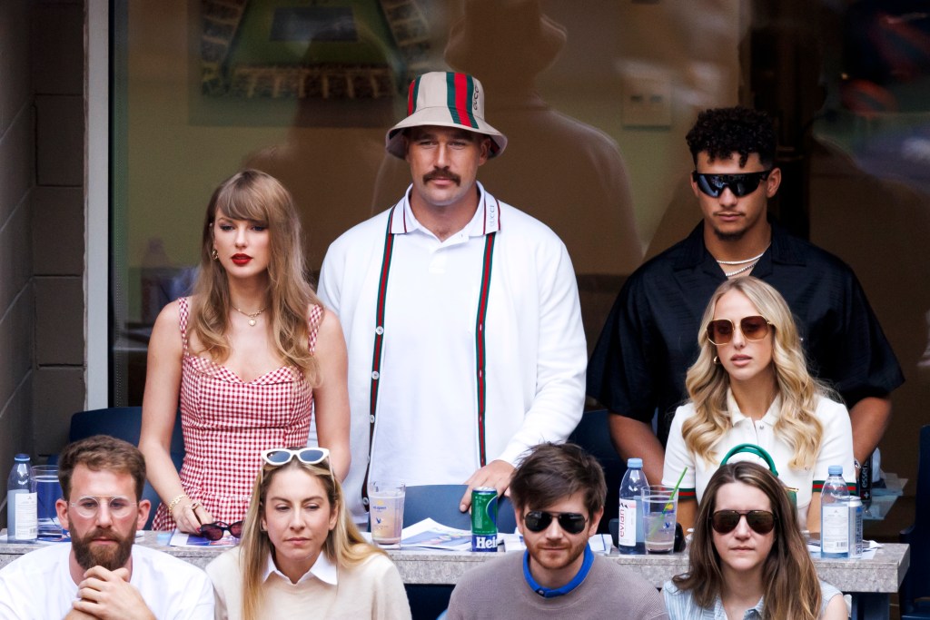 Travis Kelce and Taylor Swift at September 2024 US Open