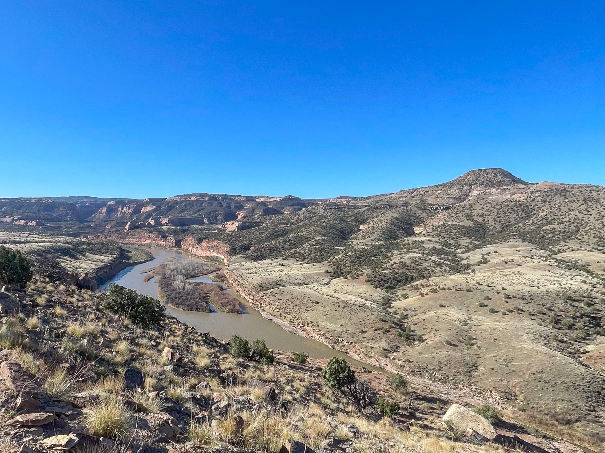 Nature the author viewed during a trail run outside Palisde, Colorado.