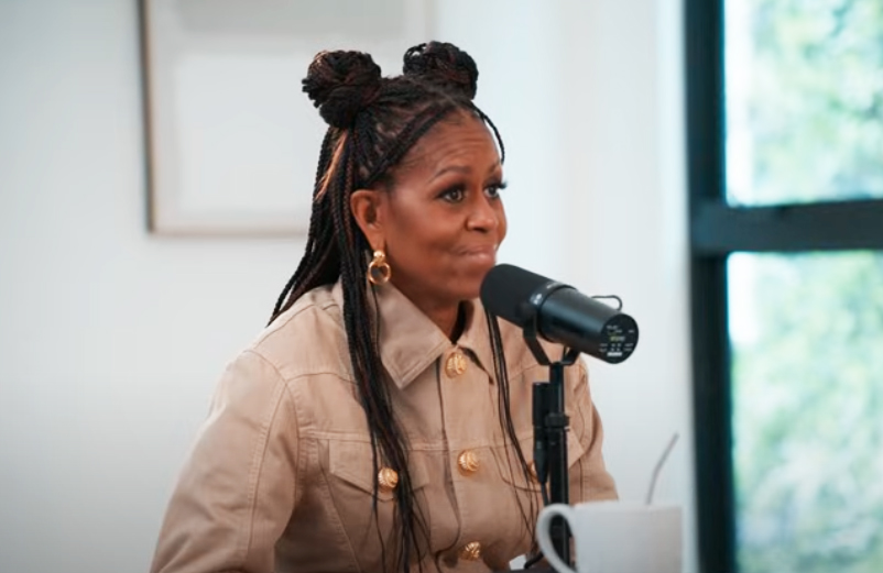 Michelle Obama in April. 