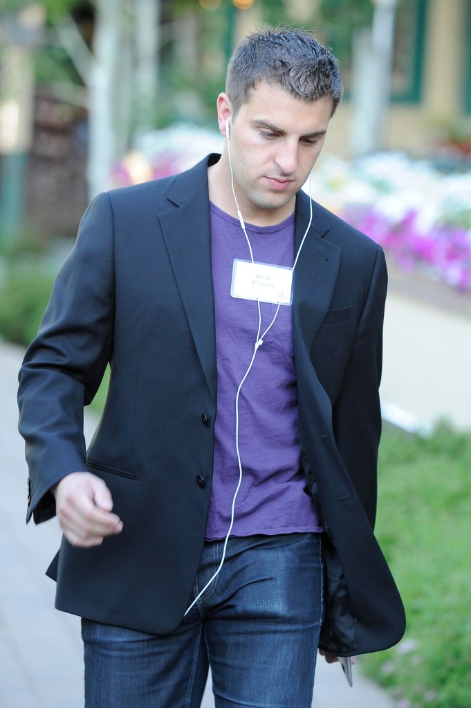 Brian Chesky on a walk. 