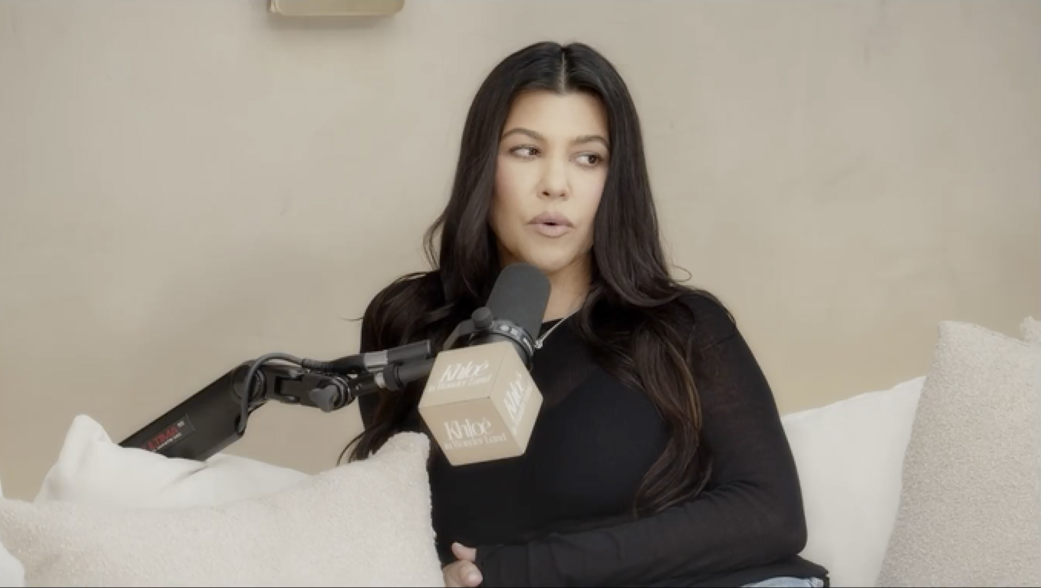 Kourtney Kardashian on Khloe Kardashian's podcast