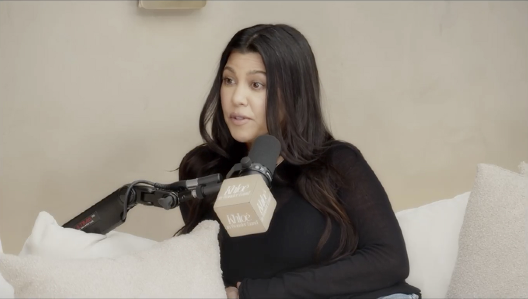 Kourtney Kardashian on Khloe Kardashian's podcast