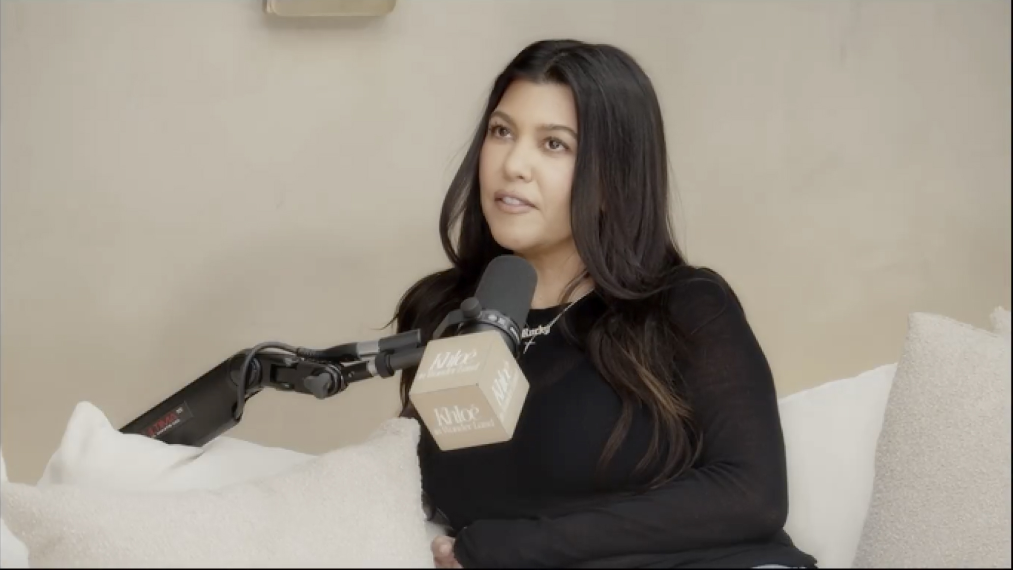 Kourtney Kardashian on Khloe Kardashian's podcast