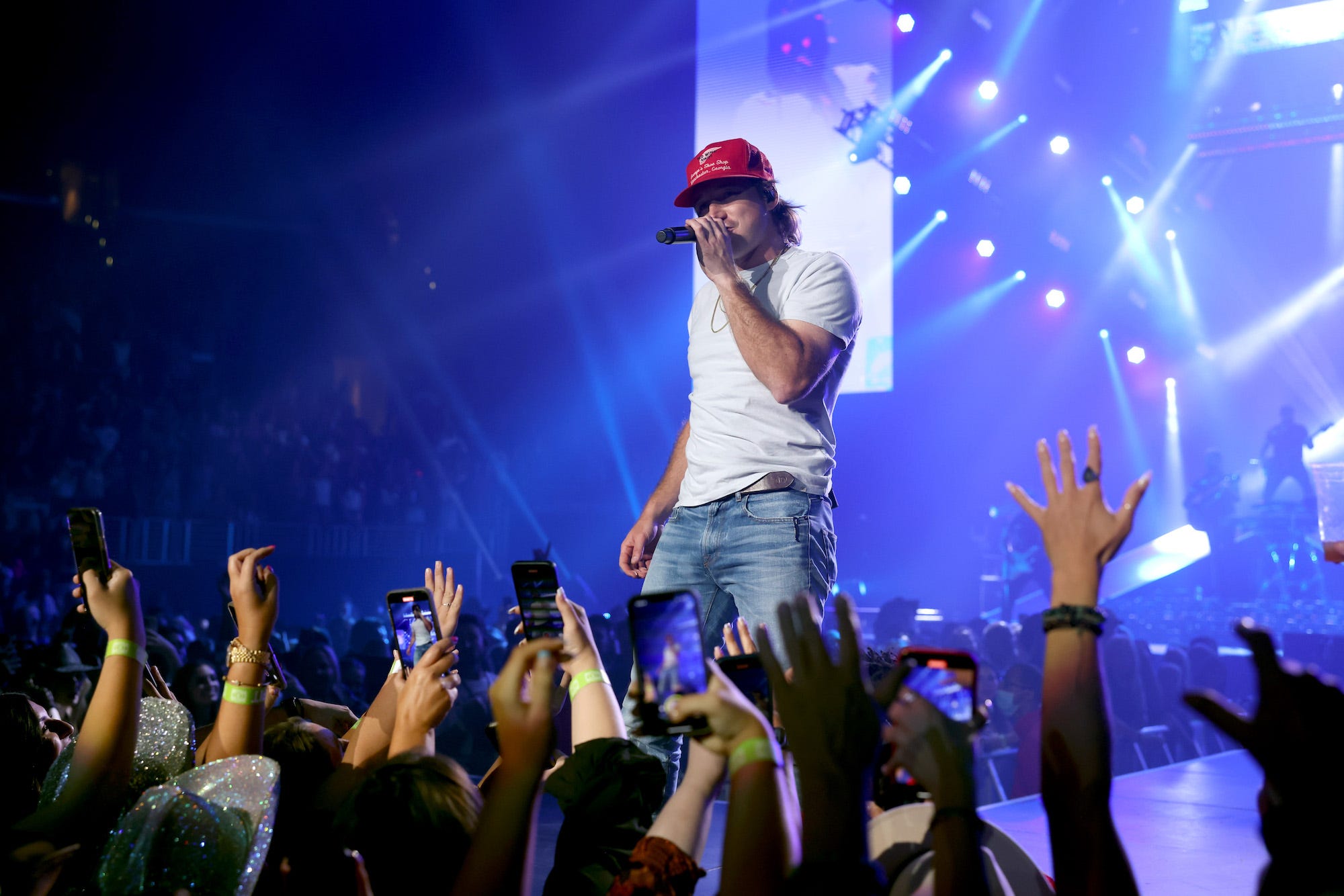 Morgan Wallen performs onstage during Morgan Wallen's Dangerous Tour, Night 2 at Los Angeles' Crypto.com Arena on September 25, 2022 in Los Angeles, California.