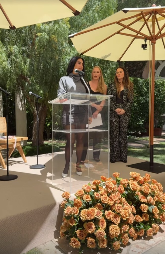 Kim Kardashian during her graduation ceremony.
