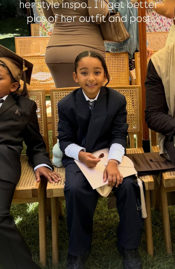 Kim Kardashian's daughter Chicago poses for a photo.