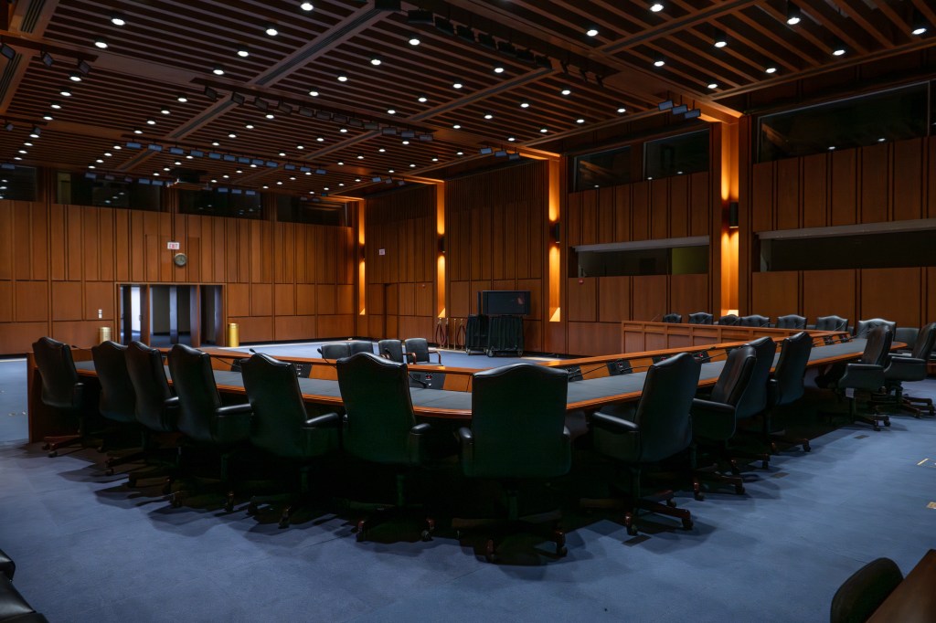 The Senate Judiciary hearing room in the Hart Senate Office Building, a room similar to that used by Maese-Czeropski for his sex tape.