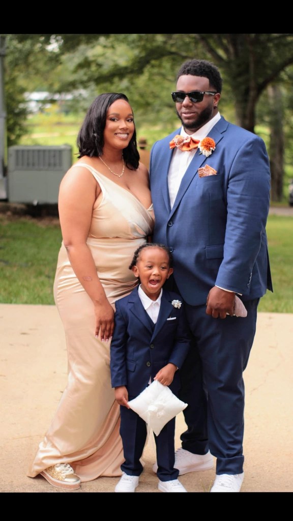 The engaged couple shared a toddler. 