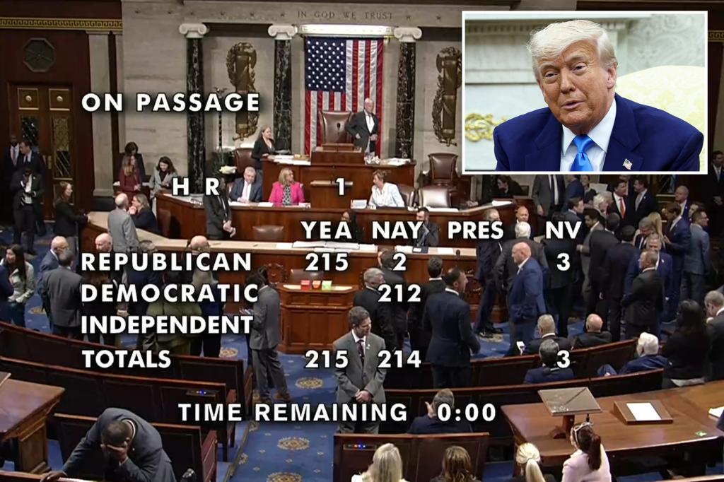 House approves trump s big beautiful bill by single vote sending it