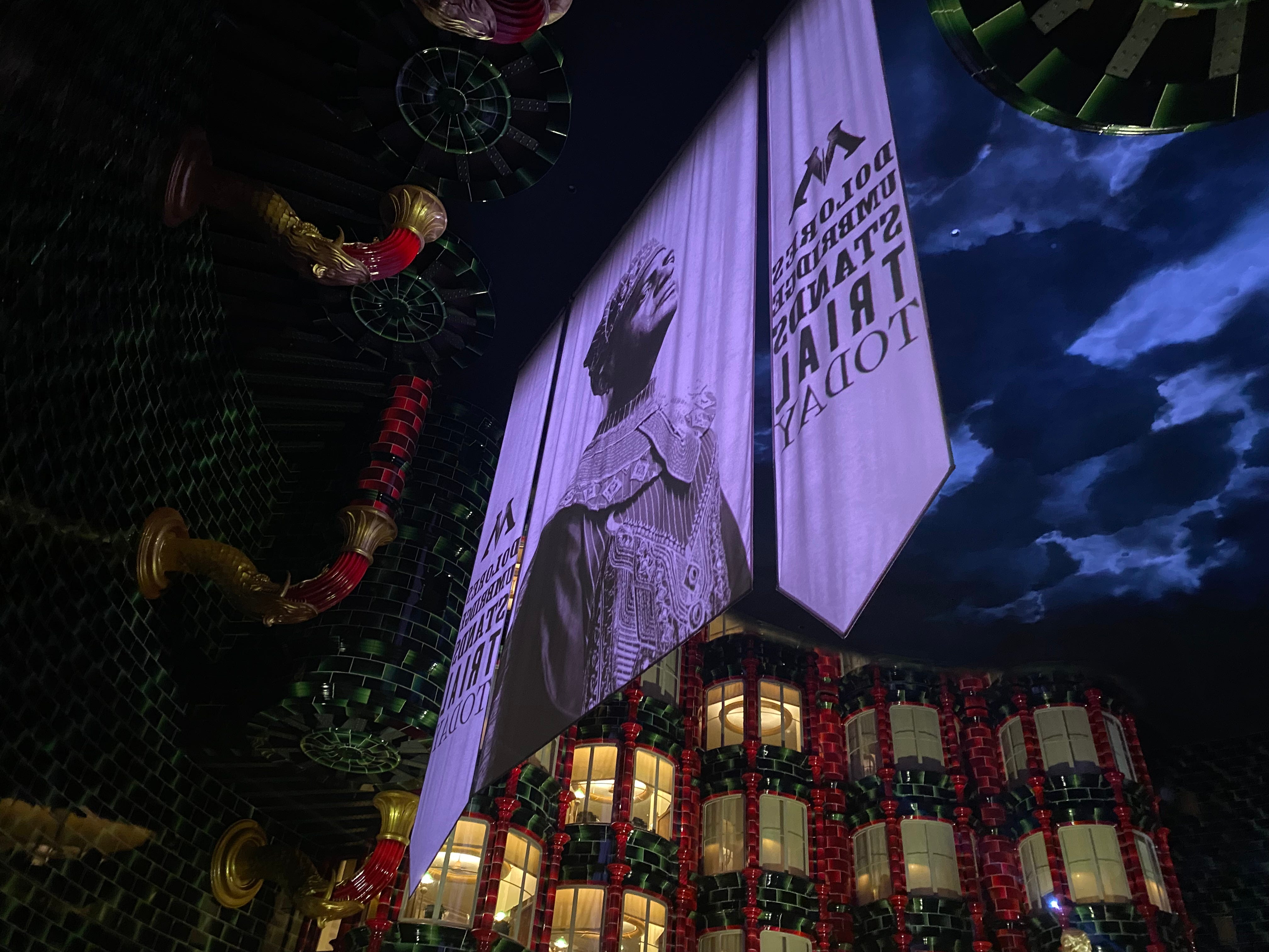 Ministry of Magic Interior hall with banners