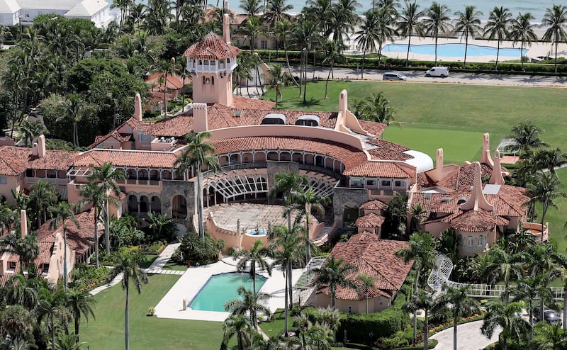 President Donald Trump's Mar-a-Lago estate in Palm Beach, Florida.