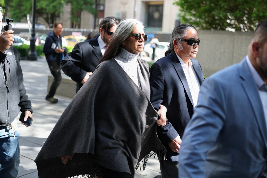 Regina Ventura walking into court.