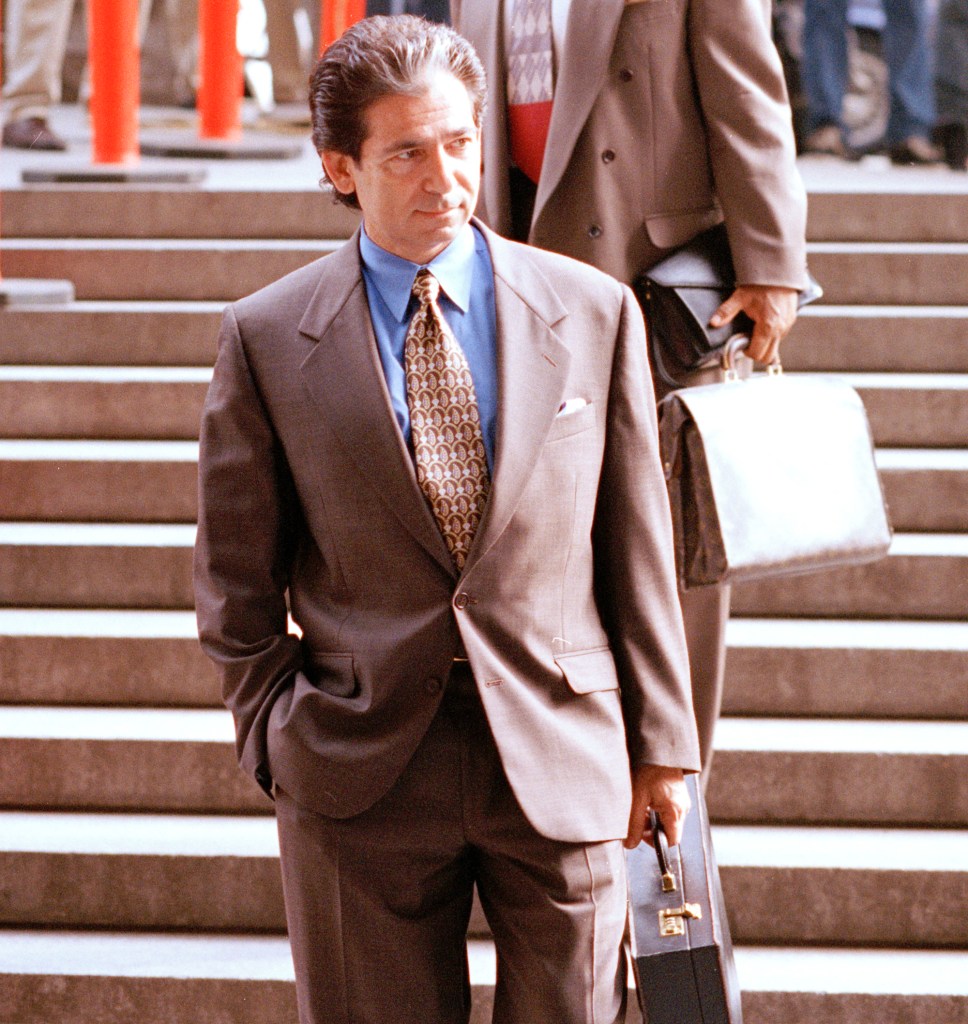 Kim Kardashian's late father Robert Kardashian arriving at the Criminal Courts Building in Los Angeles