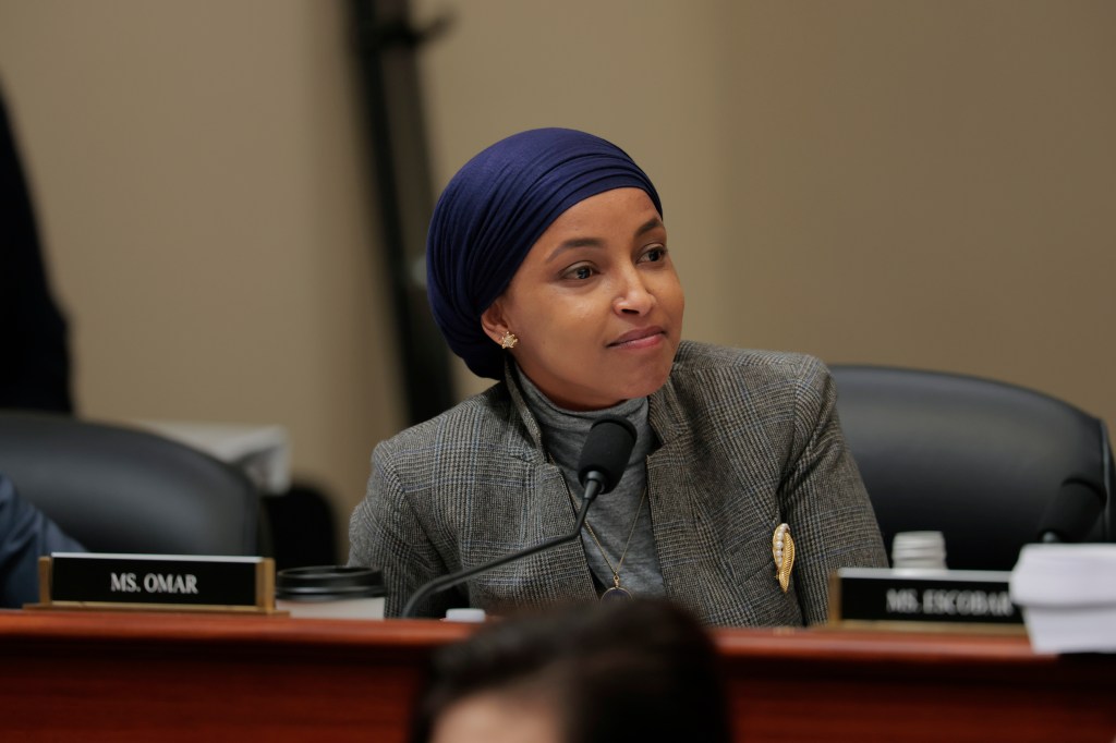 Ilhan Omar speaks in Washington, DC on May 16, 2025.