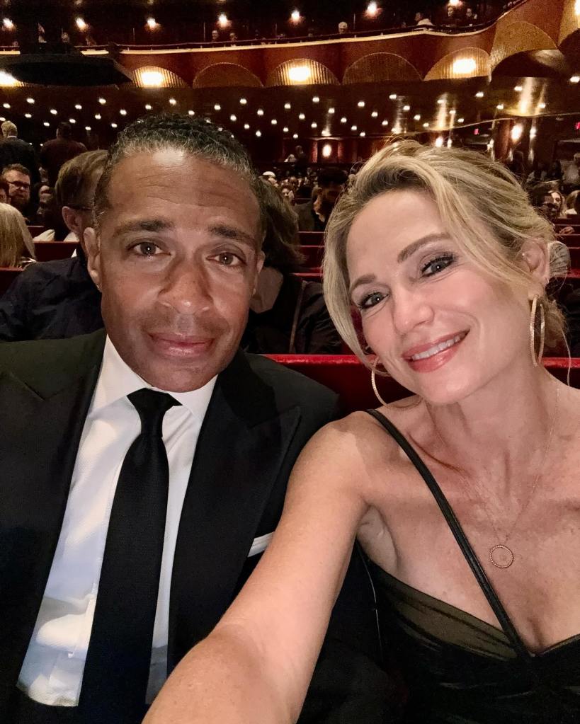 T.J. Holmes and Amy Robach in a selfie in May. 