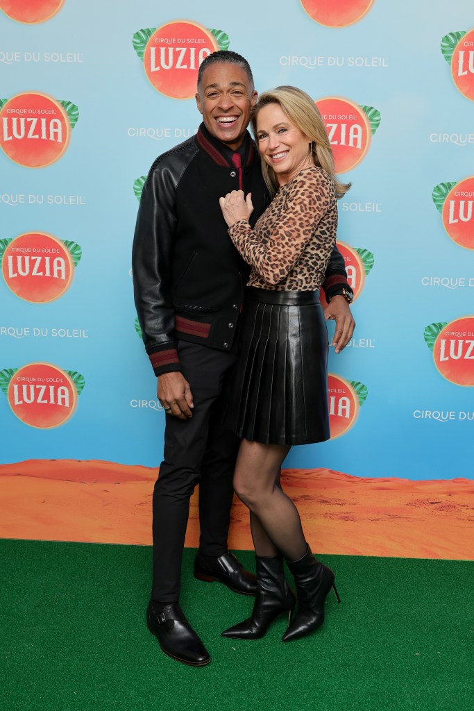T.J. Holmes and Amy Robach in March. 