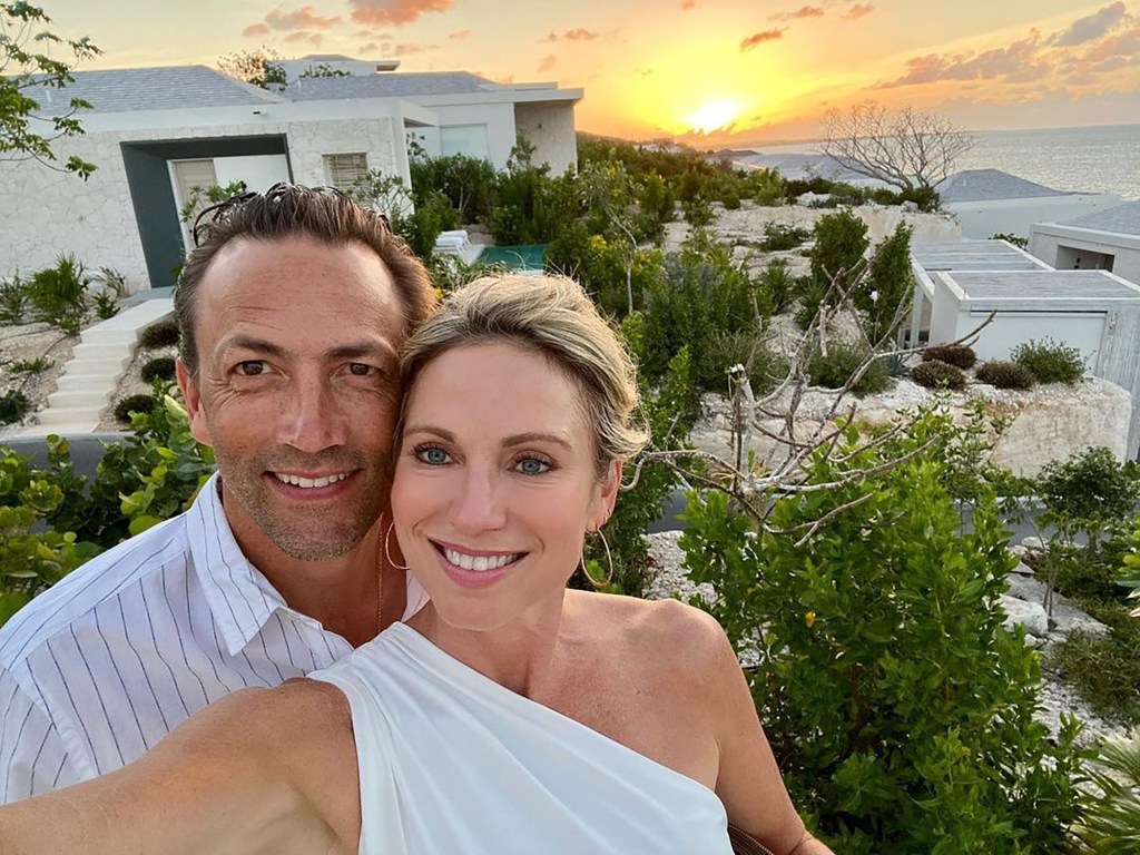 Amy Robach and Andrew Shue in a selfie. 