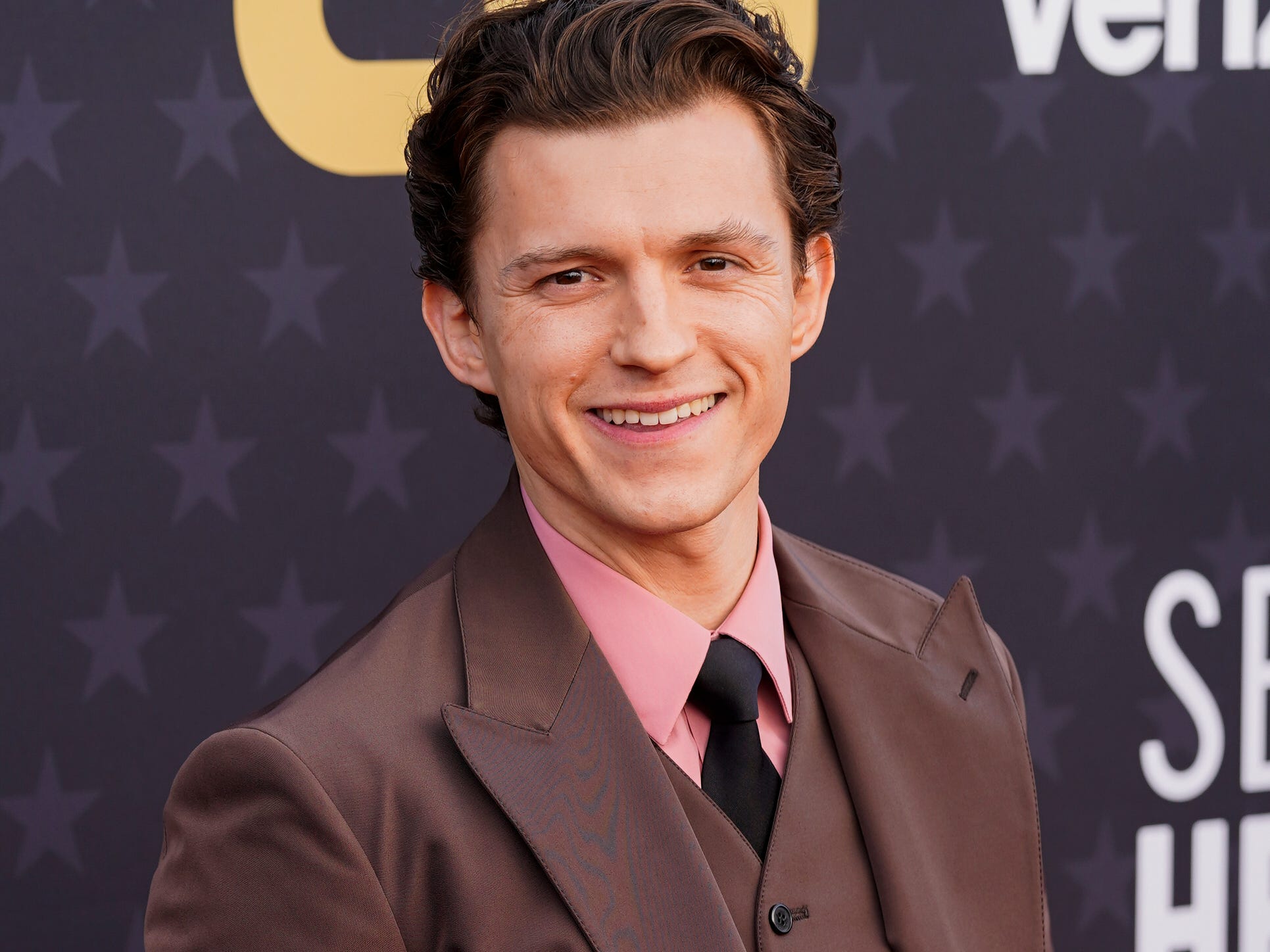 Tom Holland at the 2024 Critics Choice Awards in Santa Monica, California.