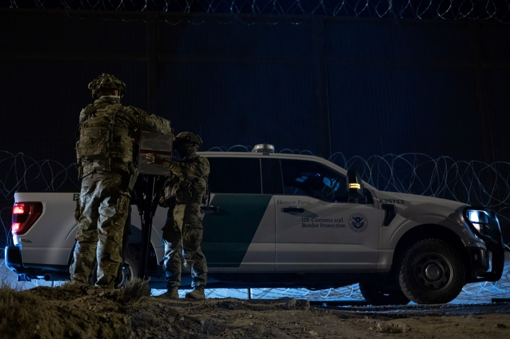 Border Patrol and US troops