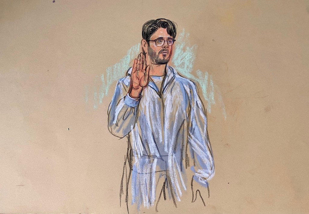 Elias Rodriguez appears in US District Court where he was charged with first degree murder on May 22, 2025.