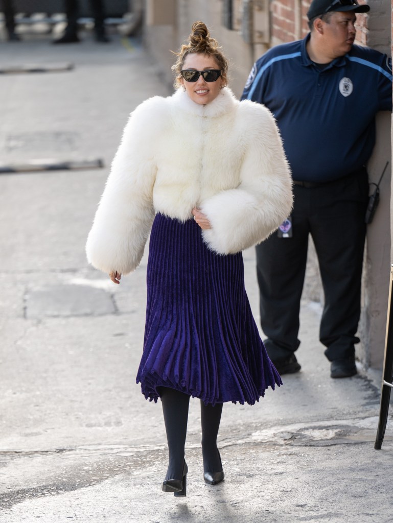 Miley Cyrus in Los Angeles on Thursday
