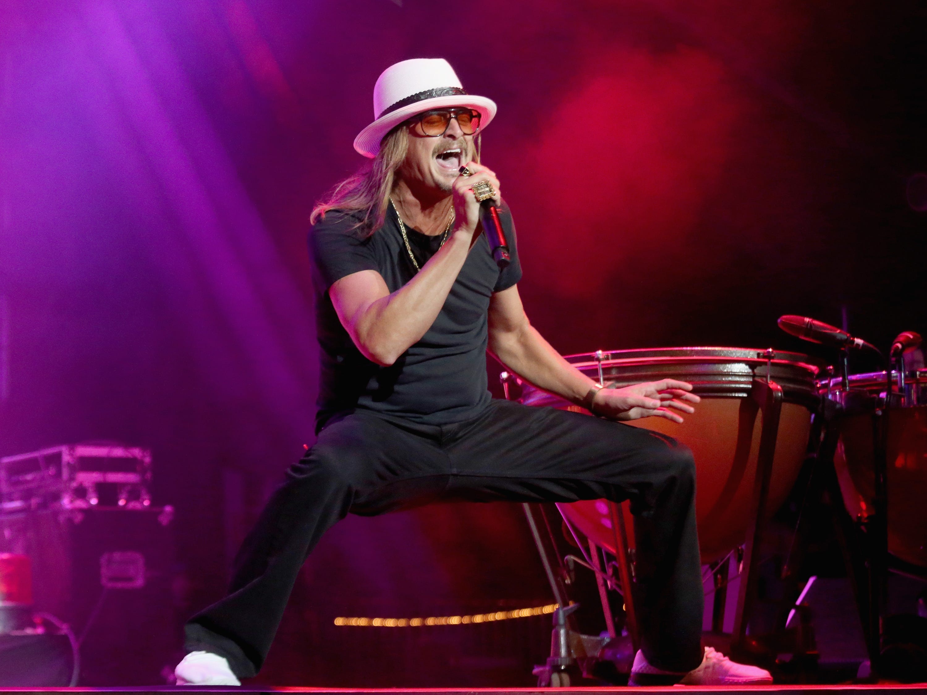 Kid Rock performs in concert during day two of KAABOO Texas at AT&T Stadium on May 11, 2019 in Arlington, Texas.