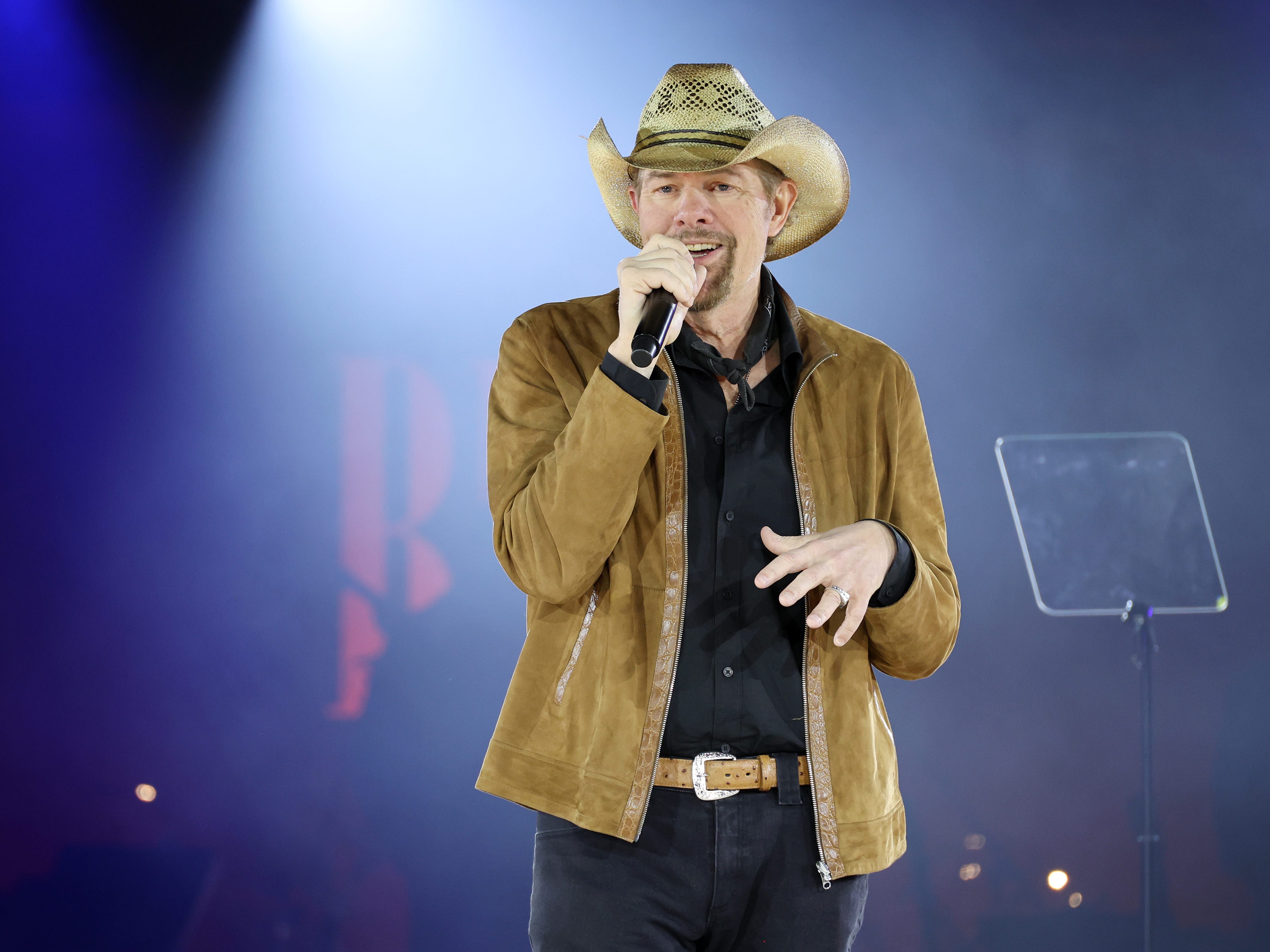 Toby Keith performs onstage for the BMI Icon Award during the 2022 BMI Country Awards at BMI on November 08, 2022