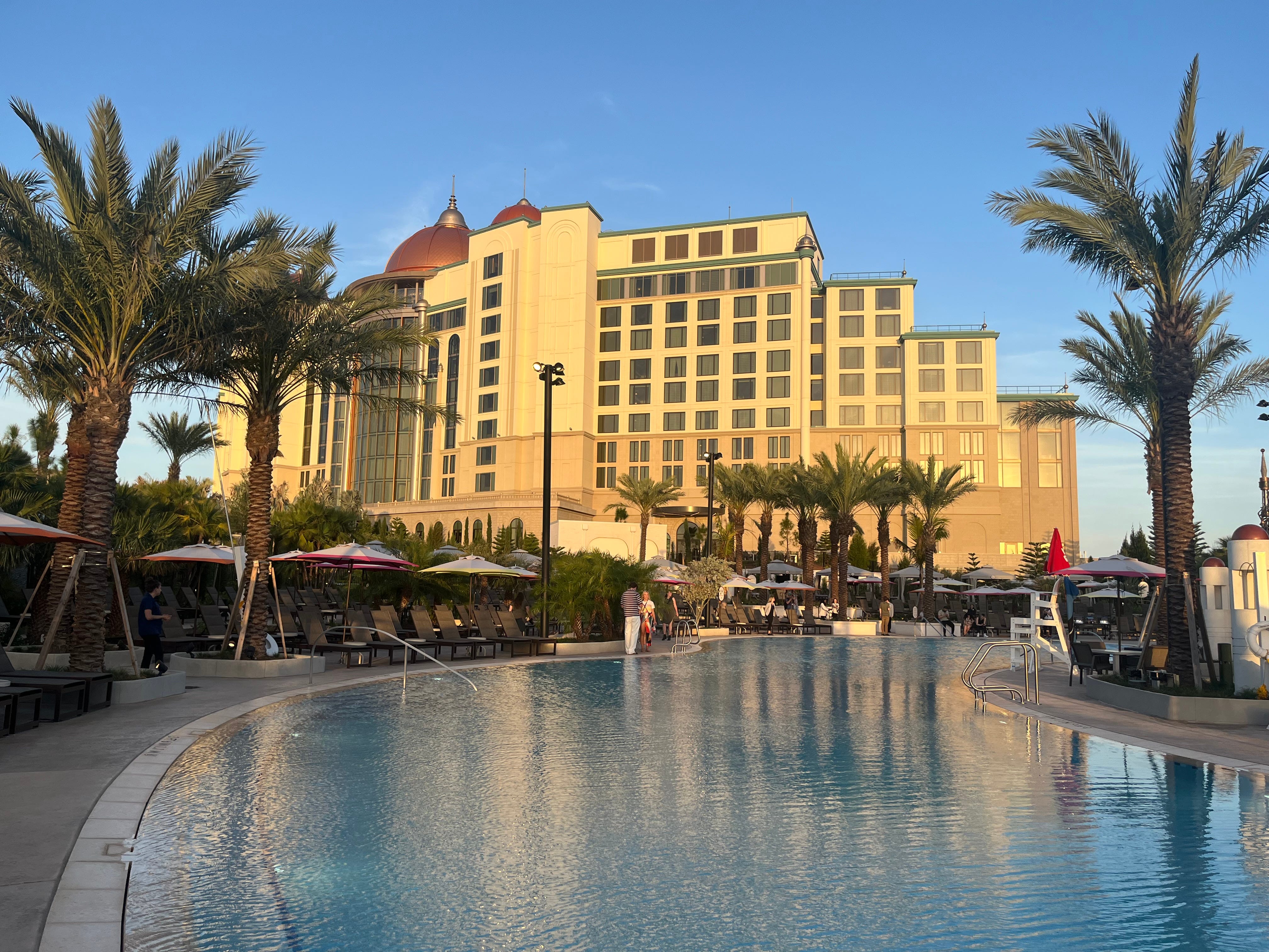 Pool in front of Helios Grand hotel