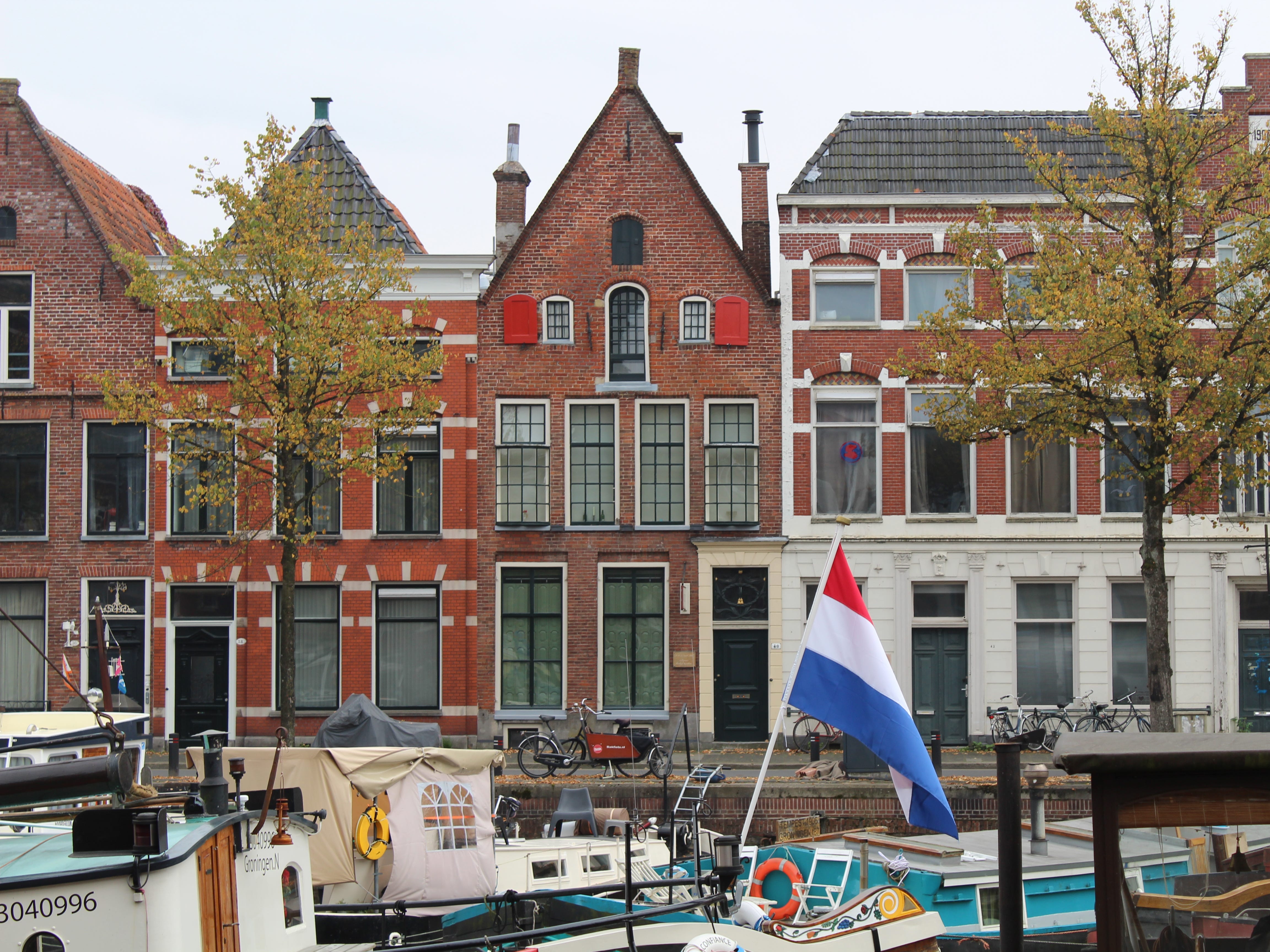 Buildings in Groningen, Netherlands.