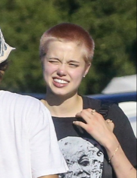 Shiloh Jolie Pitt with a buzzcut