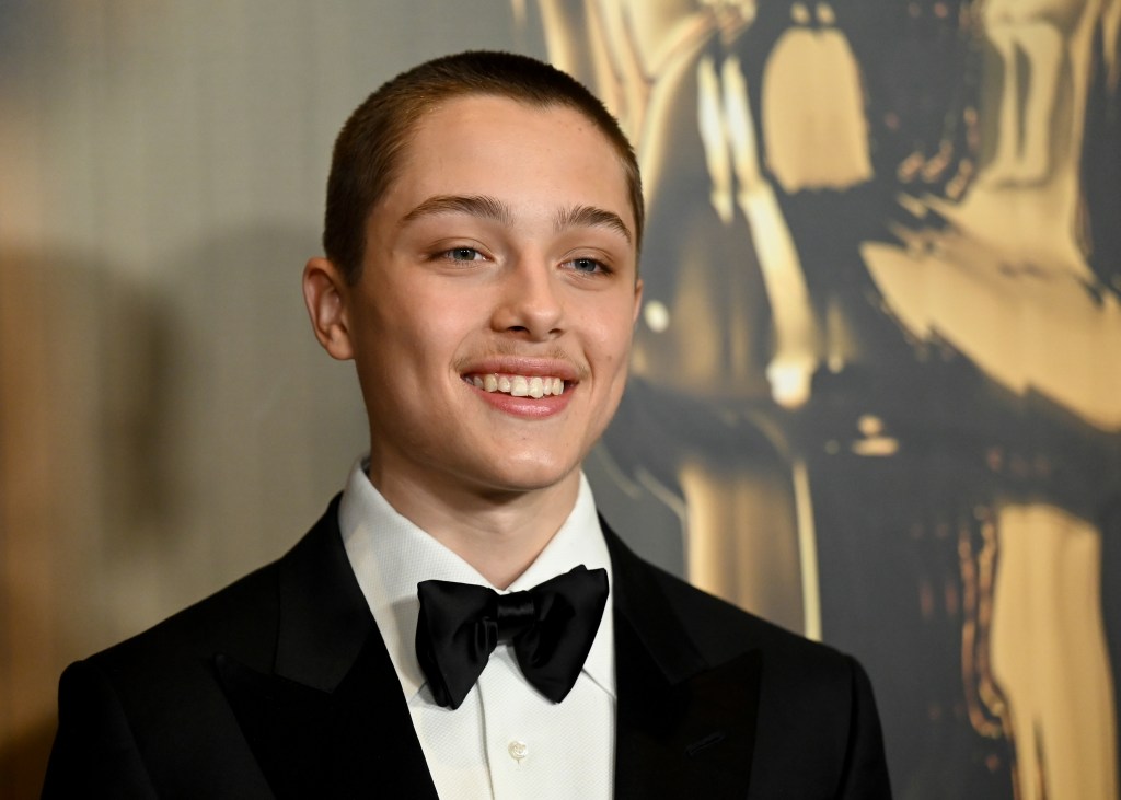 Knox Jolie Pitt on the red carpet sporting a buzzcut 