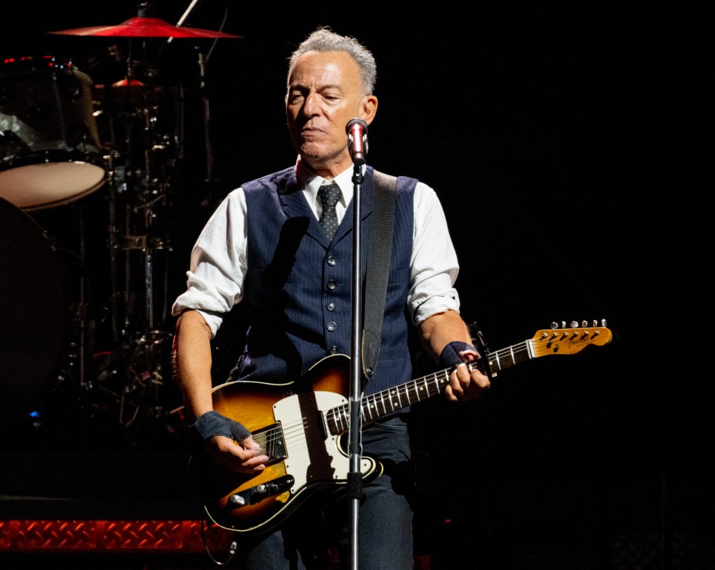 bruce springsteen performing on stage