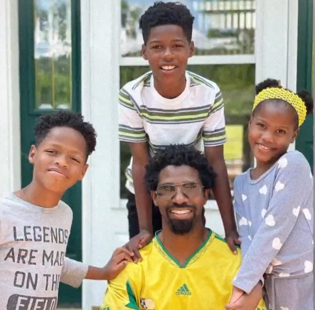 Uche Ojeh and kids