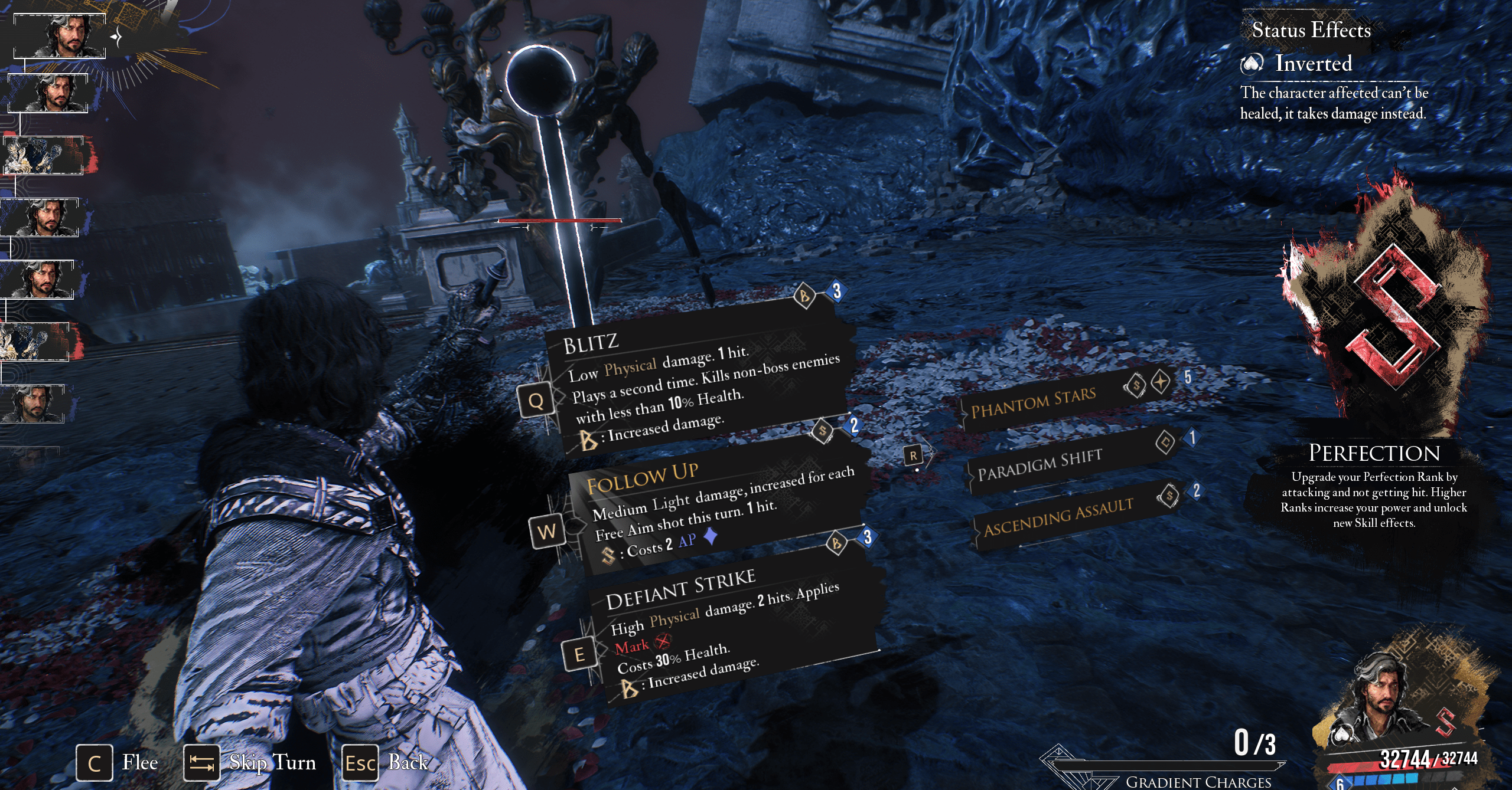 A menu shows the best skills for Verso in the best Verso build in Clair Obscur Expedition 33