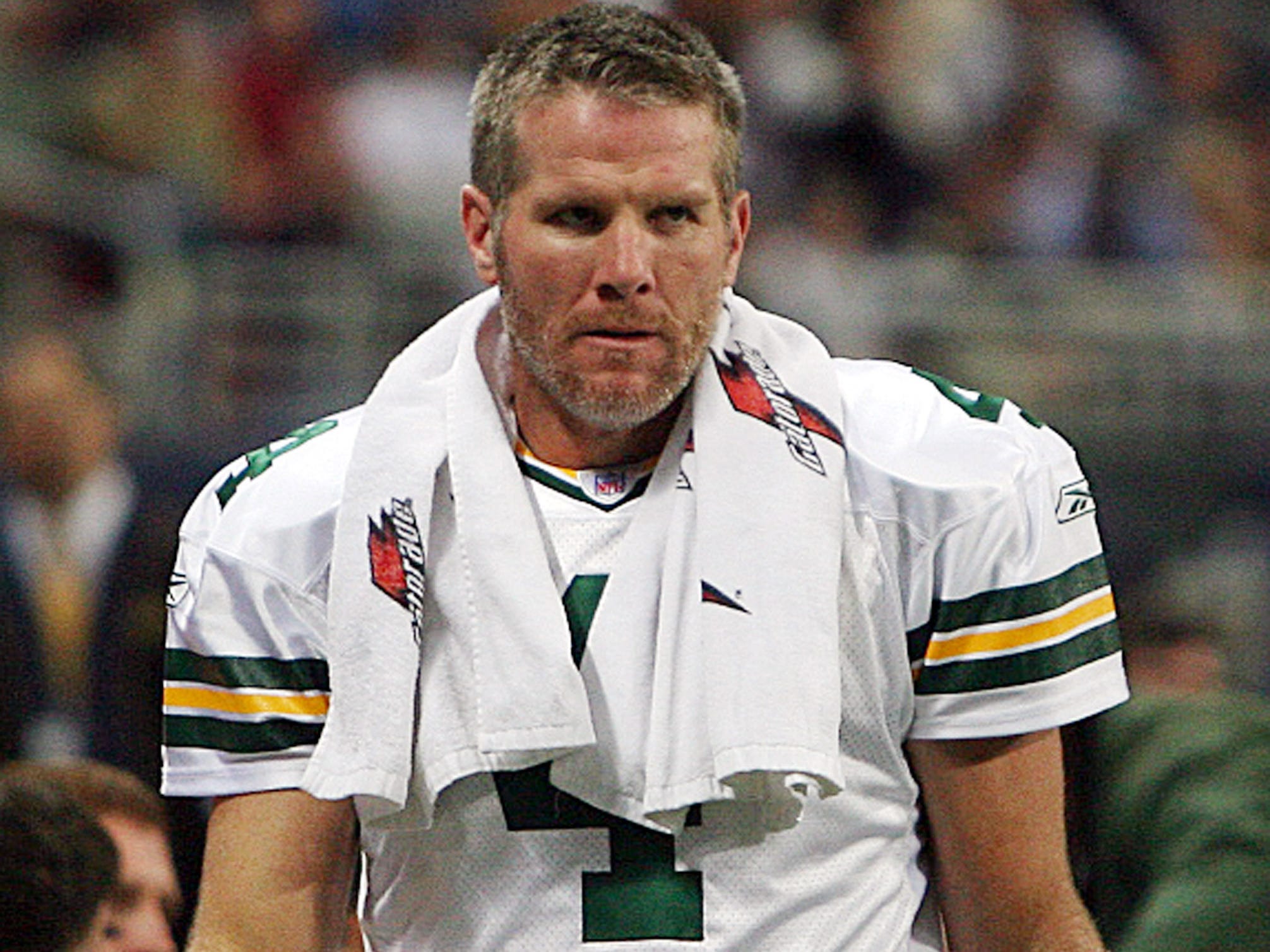 Brett Favre in "Untold: The Fall of Favre."