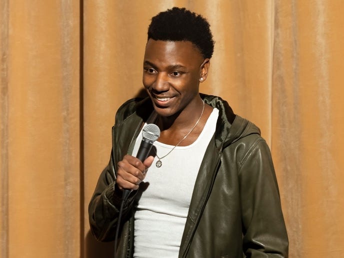 Comedian Jerrod Carmichael in his new special,