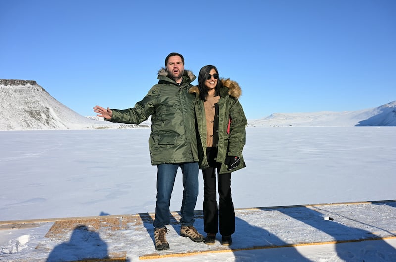 J.D. Vance and Usha Vance in Greenland.