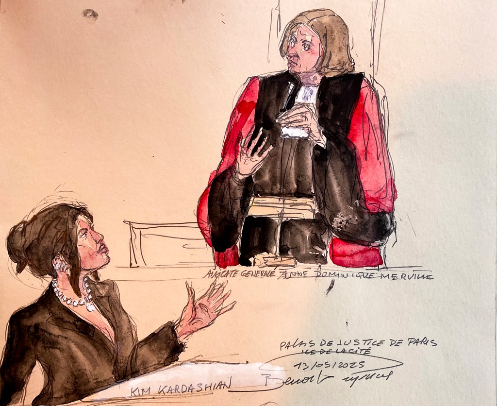 Kim kardashian court sketch