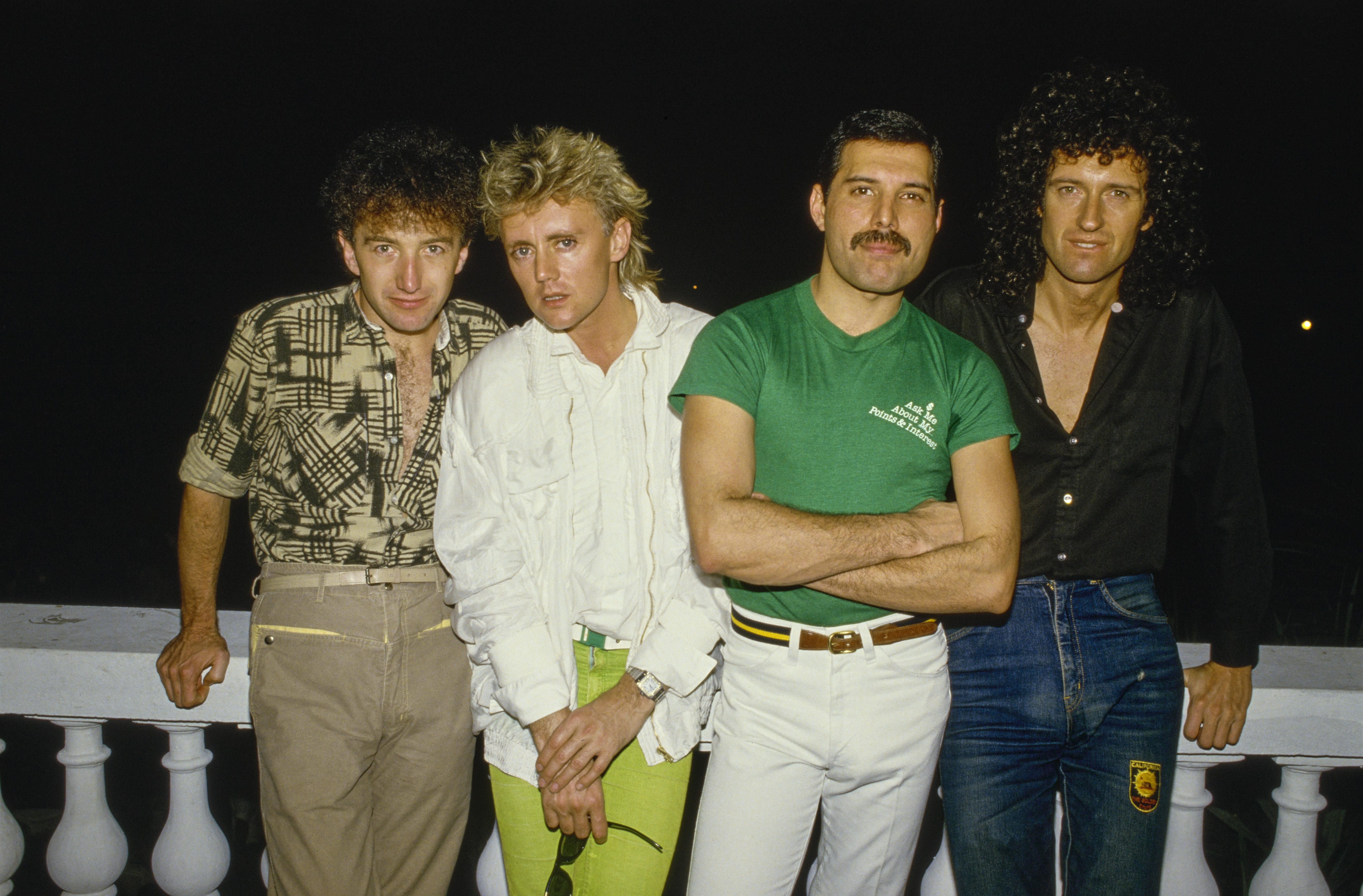Freddie Mercury with Queen. 