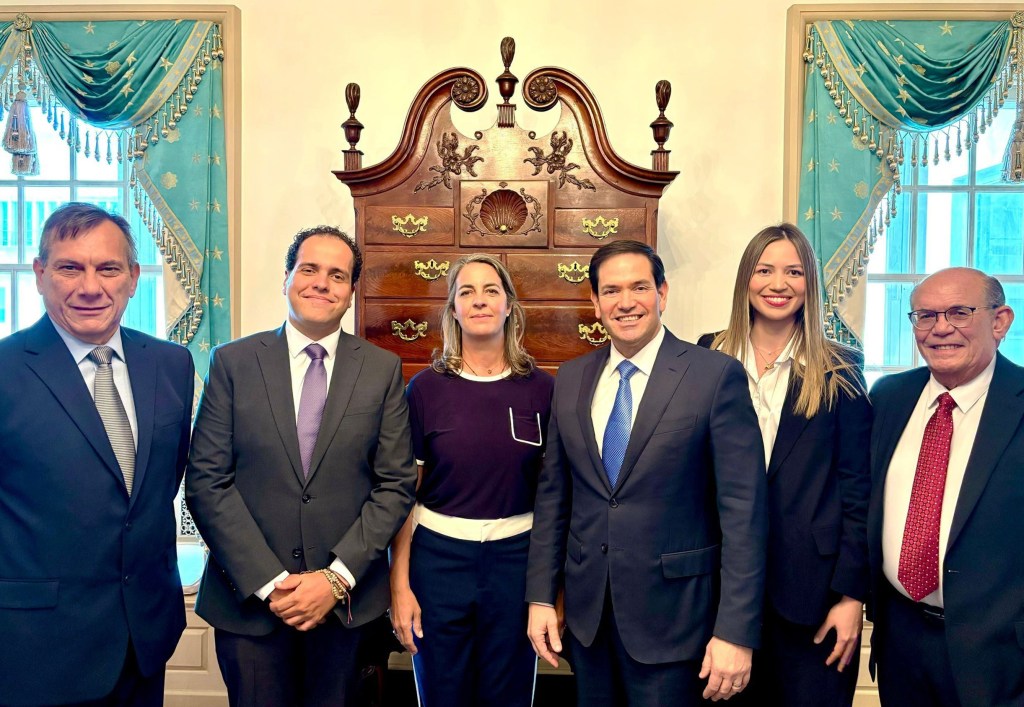 Venezuelan opposition with Marco Rubio