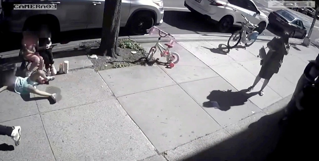 Enrique fled the scene as the girl remained lying on the sidewalk.