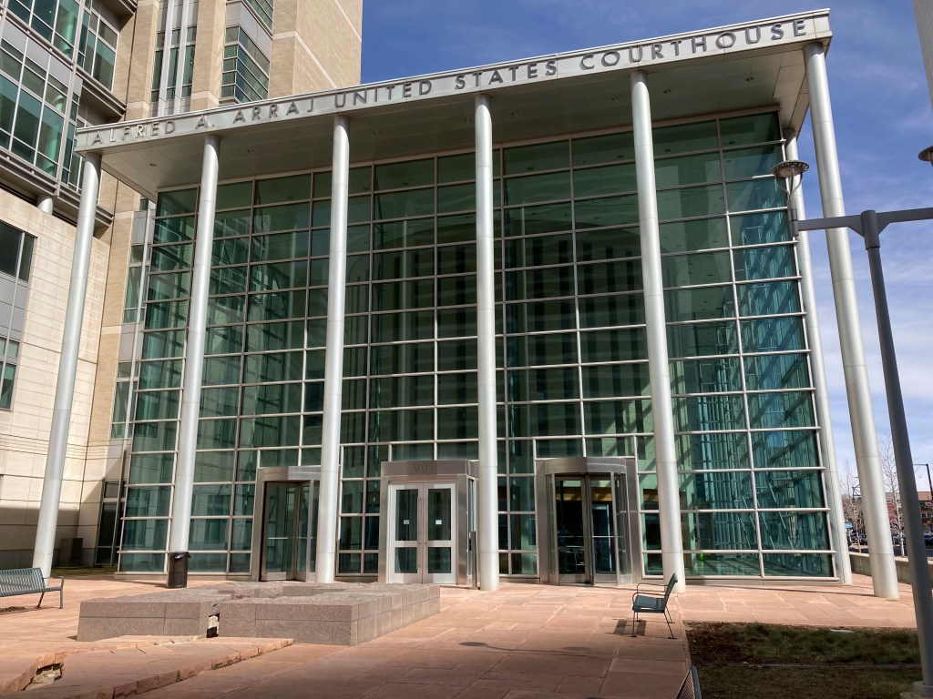 This photo shows the Alfred A. Arraj United States Courthouse in Denver on Tuesday, March 11, 2025. 