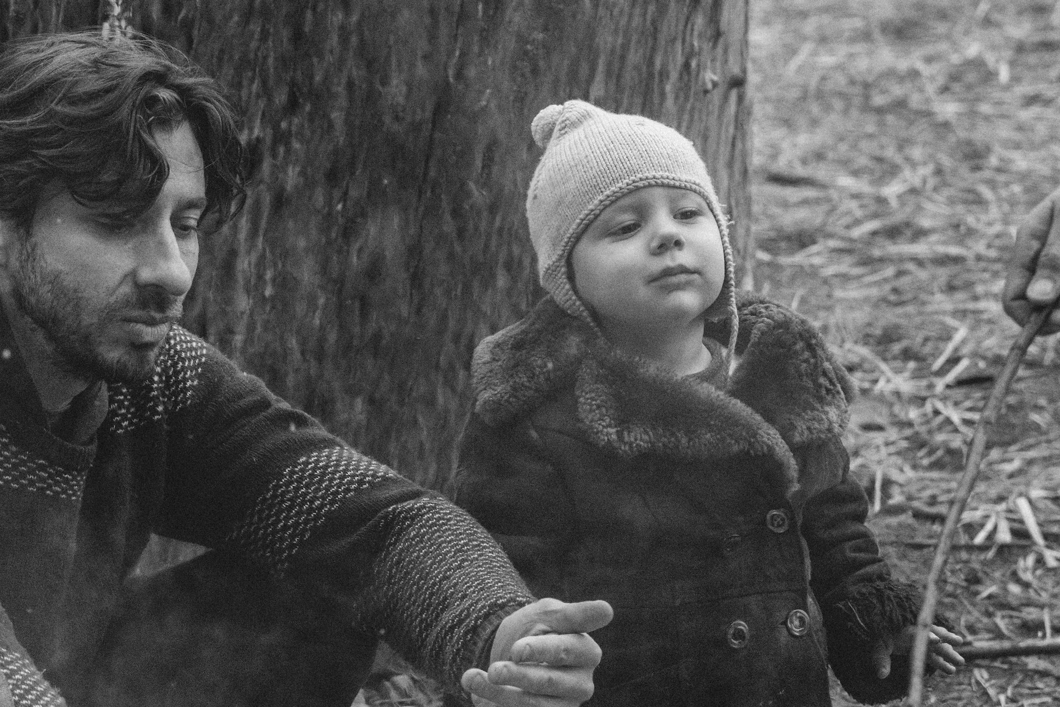 david and son playing outside