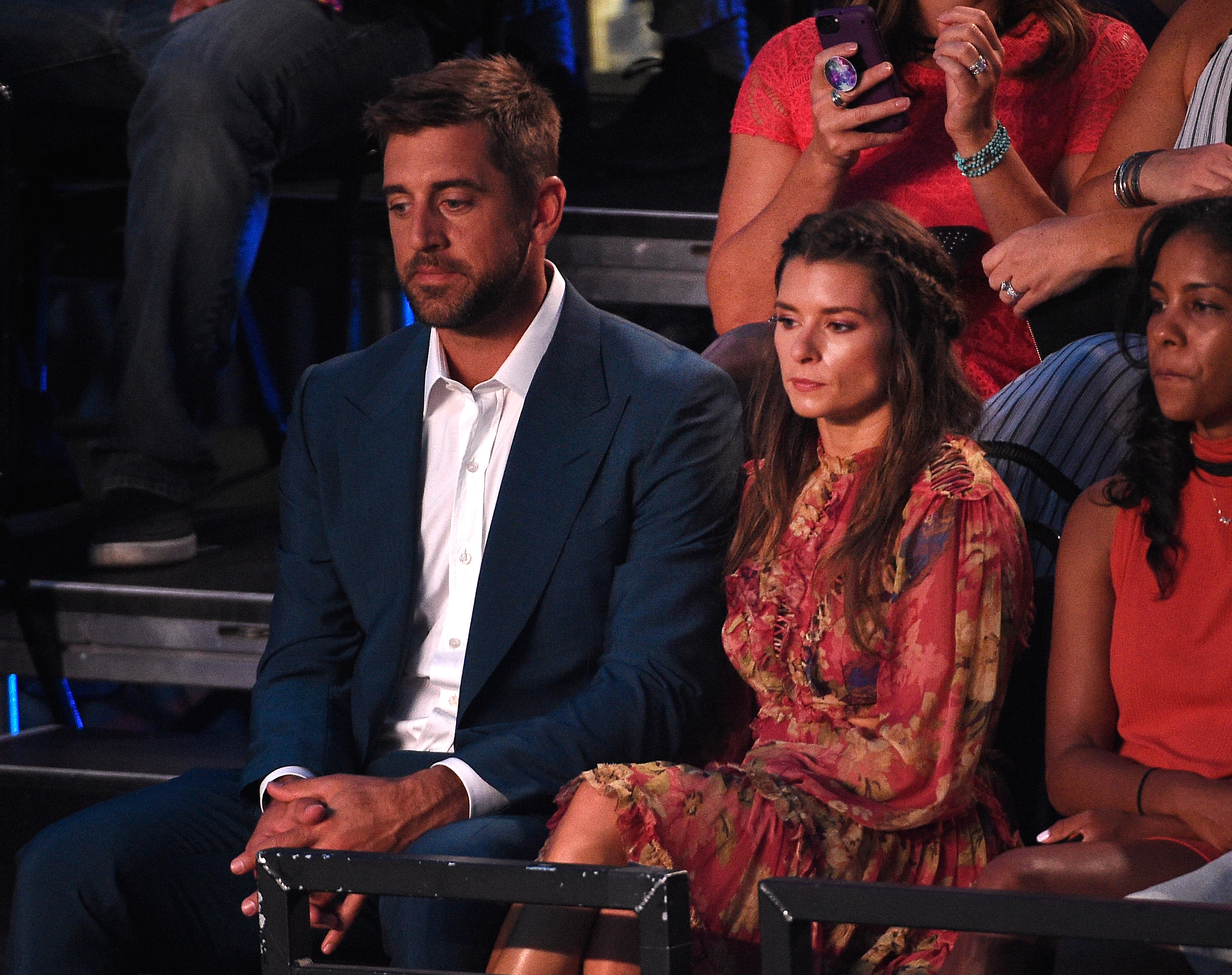 Aaron Rodgers and Danica Patrick.