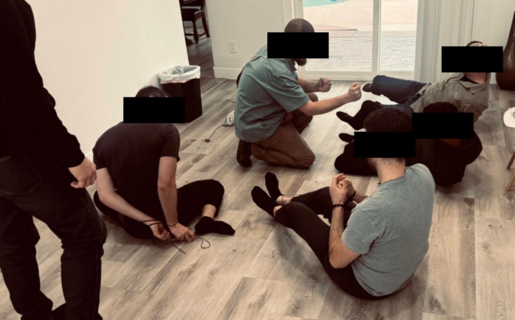 Crypto execs on the floor trying to remove bindings and learning to protect themselves.