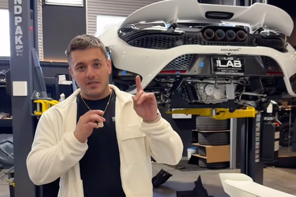 A photo shows Petruzziello at Legends Auto Boutique. 