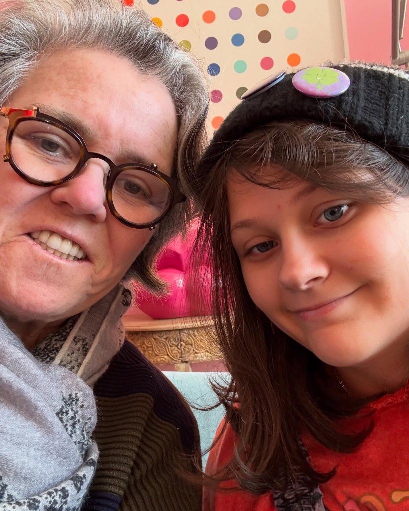 Rosie O'Donnell and her child Clay