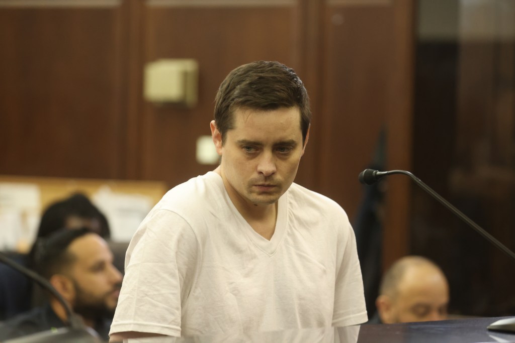  John Woeltz during his arraignment hearing in Manhattan Criminal Court on May 24, 2025